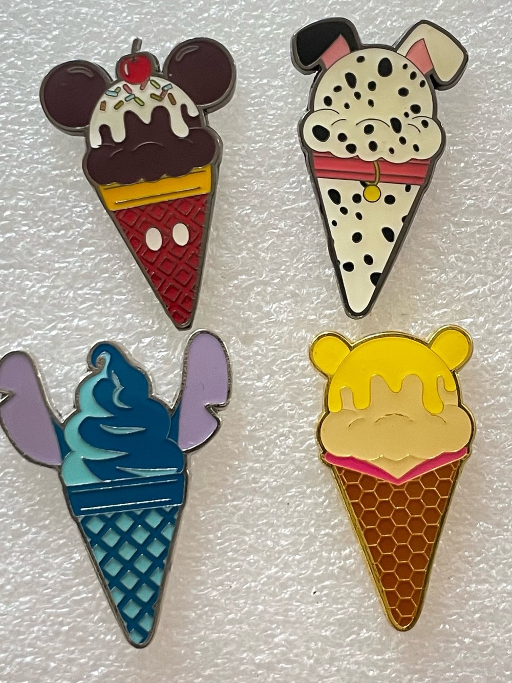 Loungefly Disney Ice Cream Blind Box Enamel Pin Lot of 4